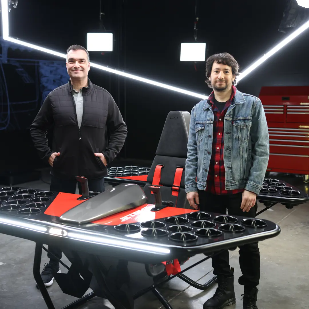 Pete Bitar and Carlos Salaff, Co-Founders of LEO Flight